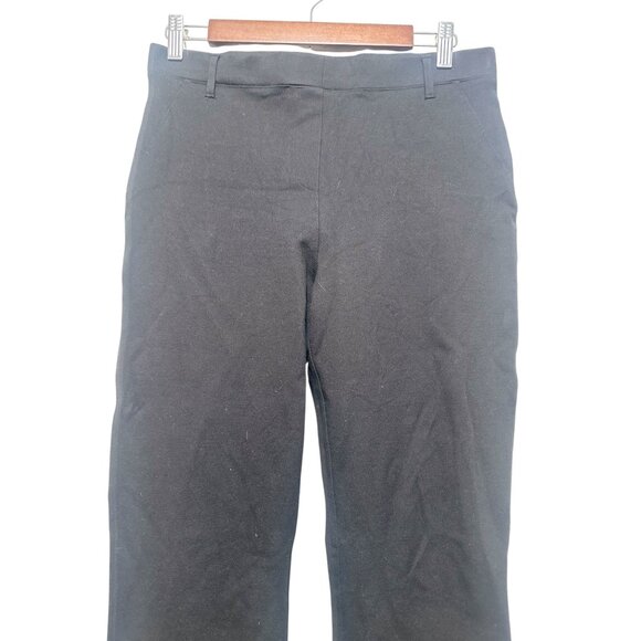 Quince Ultra Stretch Ponte Straight Leg Pants Womes Petite Medium Black Office - Picture 6 of 12